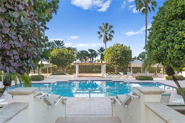 view of pool