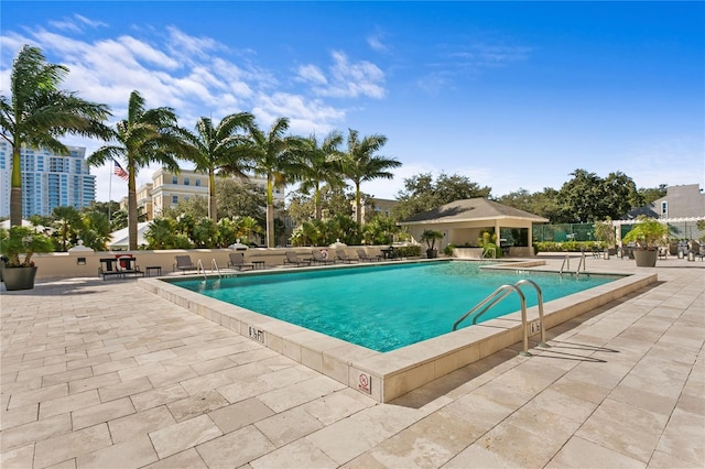 pool featuring a patio