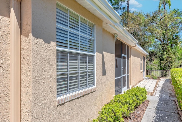 view of property exterior featuring stucco siding