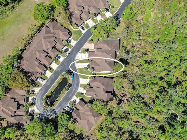 bird's eye view with a residential view