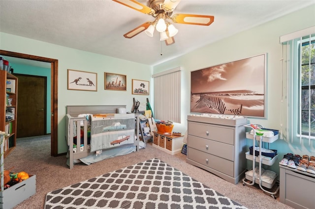 bedroom featuring a ceiling fan