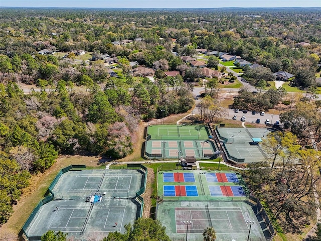 aerial view with a view of trees