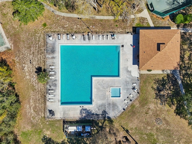 birds eye view of property