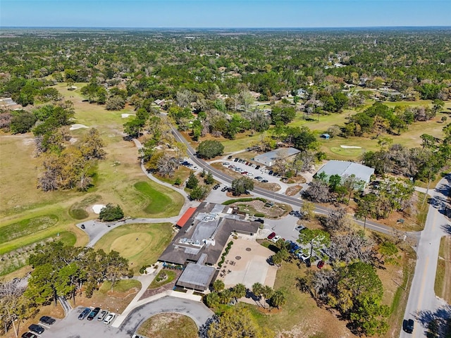 drone / aerial view featuring golf course view