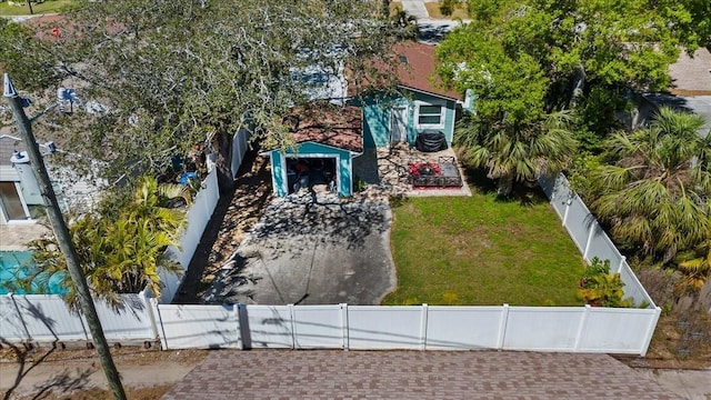 birds eye view of property