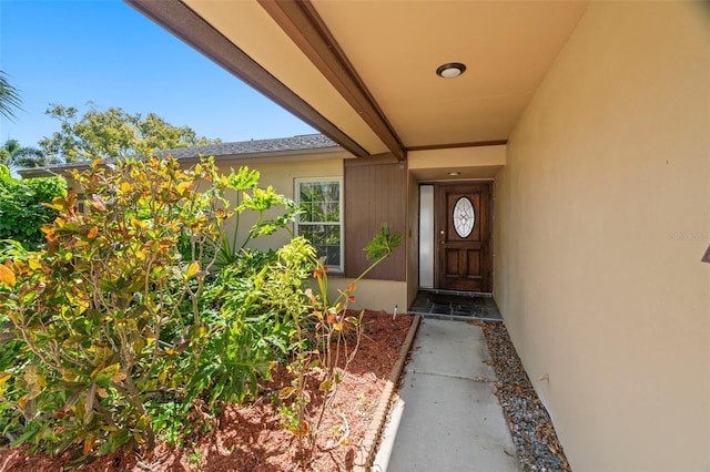 view of entrance to property