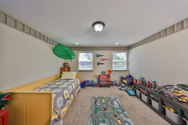 bedroom with carpet flooring