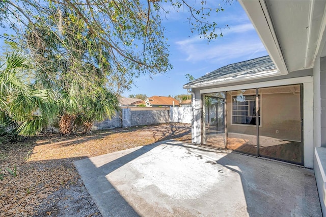 view of patio / terrace with a fenced backyard