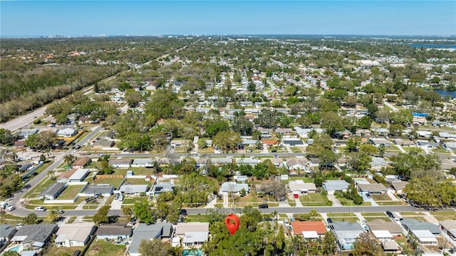 bird's eye view featuring a residential view