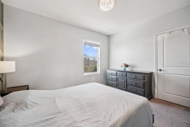 bedroom featuring carpet