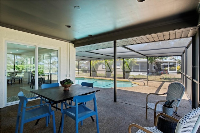 2008 41st St W, Bradenton, FL 34205 - view of patio / terrace with a lanai and an outdoor pool
