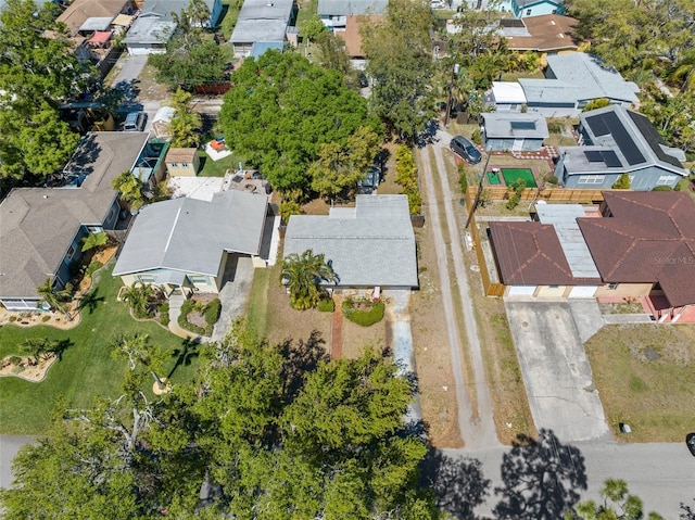 drone / aerial view featuring a residential view