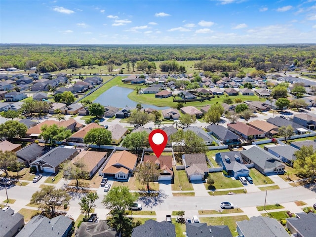 drone / aerial view with a residential view