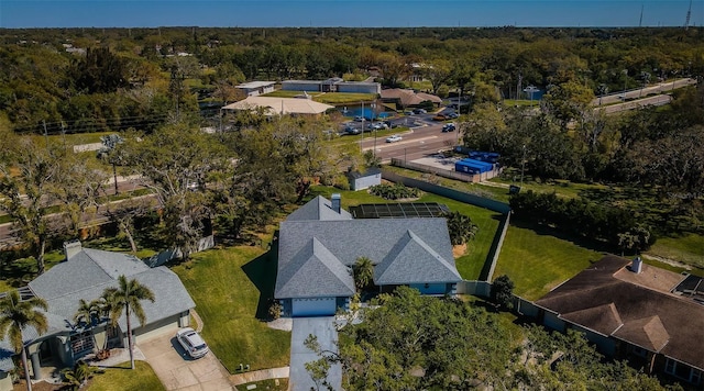 aerial view with a view of trees