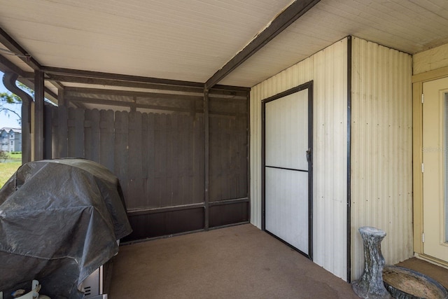 view of storage room