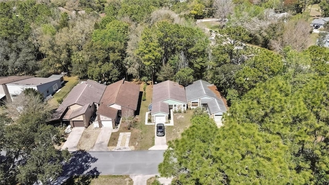 aerial view with a view of trees