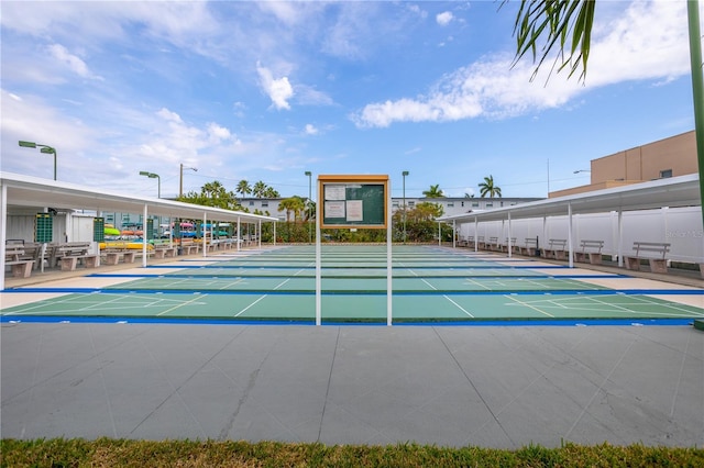 view of community featuring shuffleboard