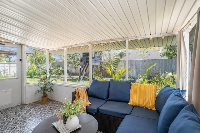 view of sunroom / solarium