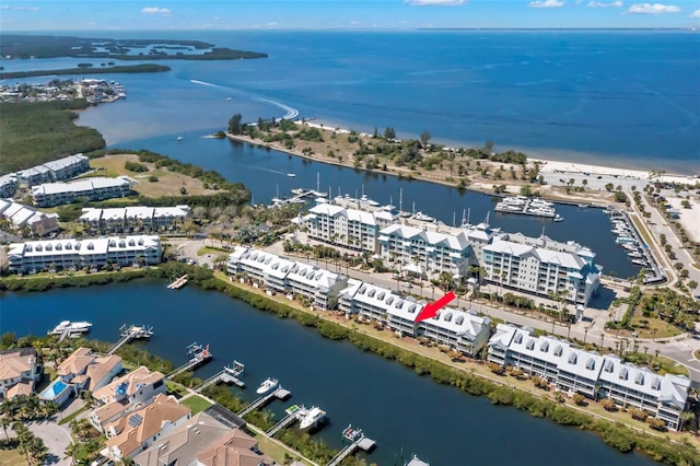 545 Bahia Beach Blvd, Ruskin, FL 33570 - drone / aerial view featuring a water view