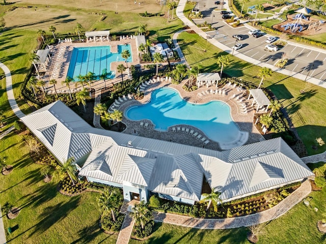 birds eye view of property