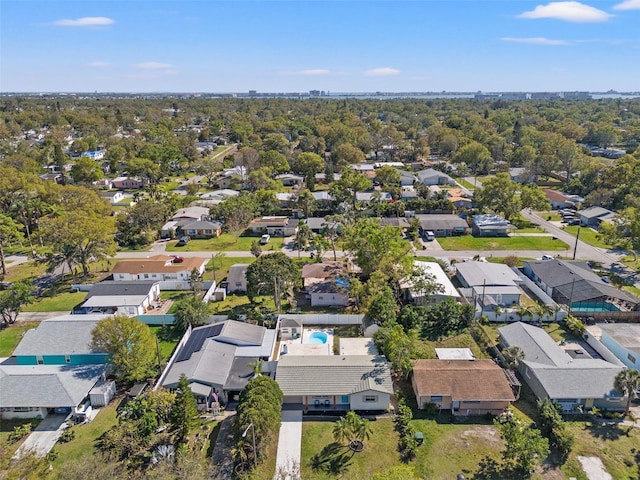 bird's eye view featuring a residential view