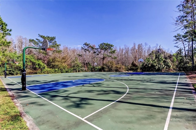 view of basketball court featuring community basketball court