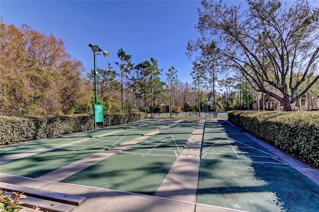 view of tennis court