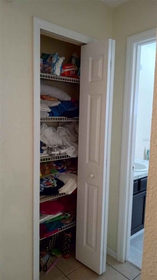 view of closet