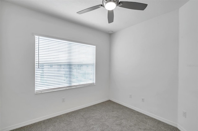 5728 Skytop Dr, Lithia, FL 33547 - spare room with carpet, a ceiling fan, and baseboards