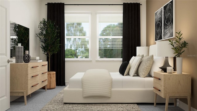 bedroom featuring carpet flooring