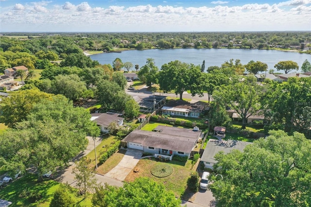 1005 Catalpa Ln, Orlando, FL 32806 - drone / aerial view with a water view and a view of trees