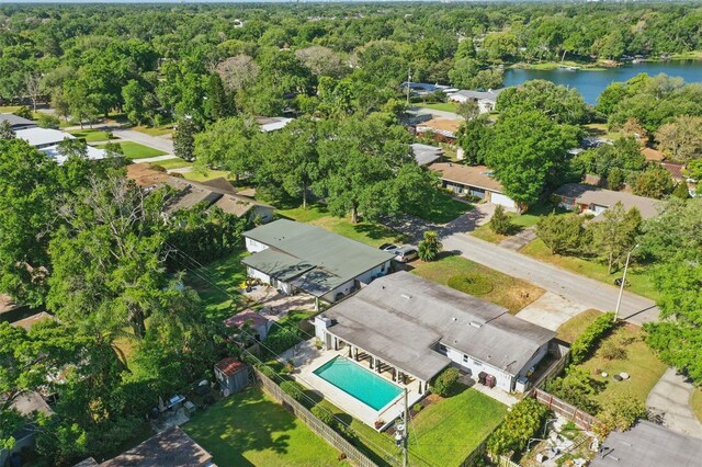 1005 Catalpa Ln, Orlando, FL 32806 - bird's eye view featuring a view of trees and a water view