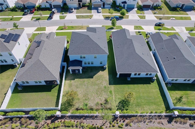 bird's eye view featuring a residential view