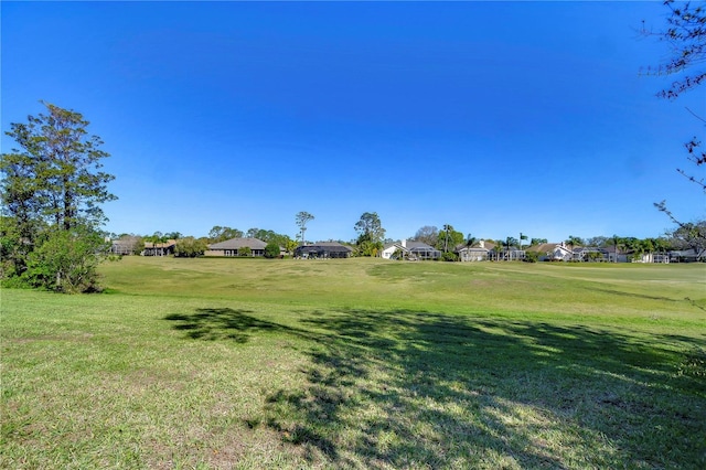 view of yard featuring a residential view