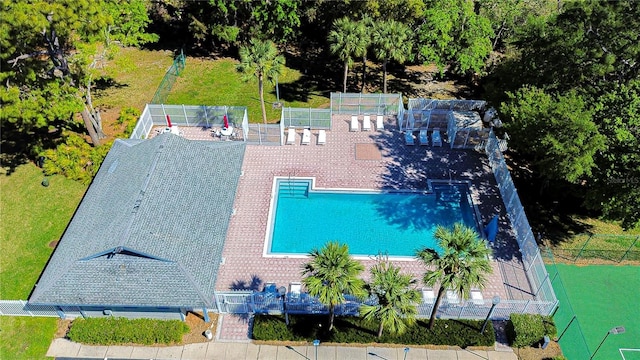 34907 Double Eagle Ct, Zephyrhills, FL 33541 - aerial view of property and surrounding area