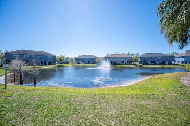 property view of water featuring a residential view