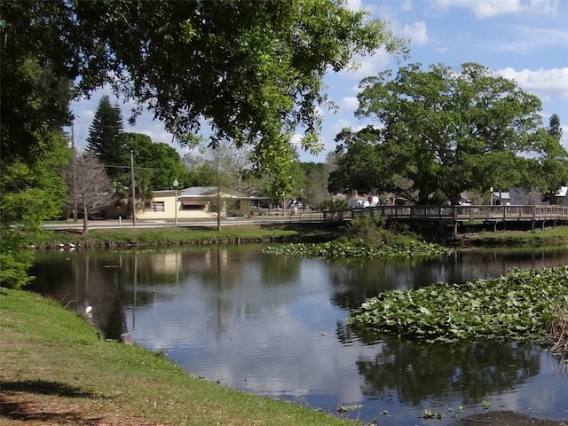 view of water feature