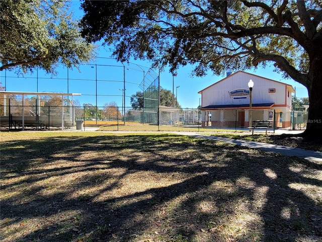 exterior space featuring fence