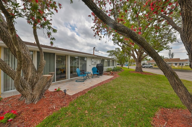 view of yard featuring a patio area