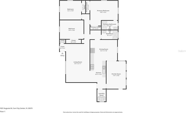 1021 Augusta Dr, Sun City Center, FL 33573 - plan