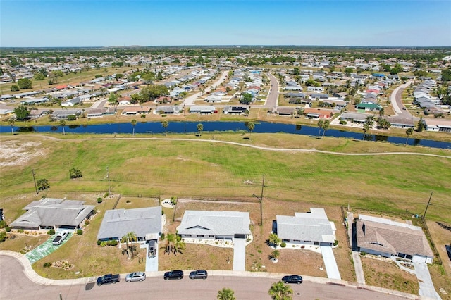 1021 Augusta Dr, Sun City Center, FL 33573 - birds eye view of property featuring a residential view and a water view