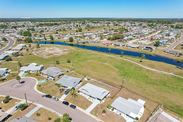 1021 Augusta Dr, Sun City Center, FL 33573 - bird's eye view with a residential view and a water view