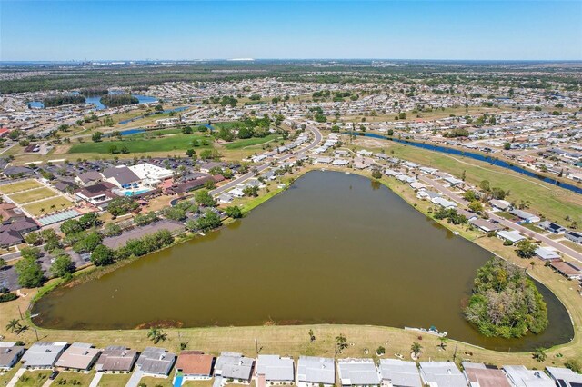 1021 Augusta Dr, Sun City Center, FL 33573 - bird's eye view with a residential view and a water view