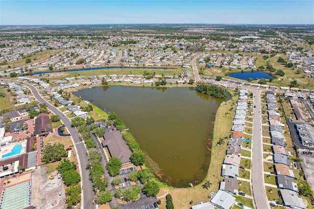 1021 Augusta Dr, Sun City Center, FL 33573 - bird's eye view with a water view