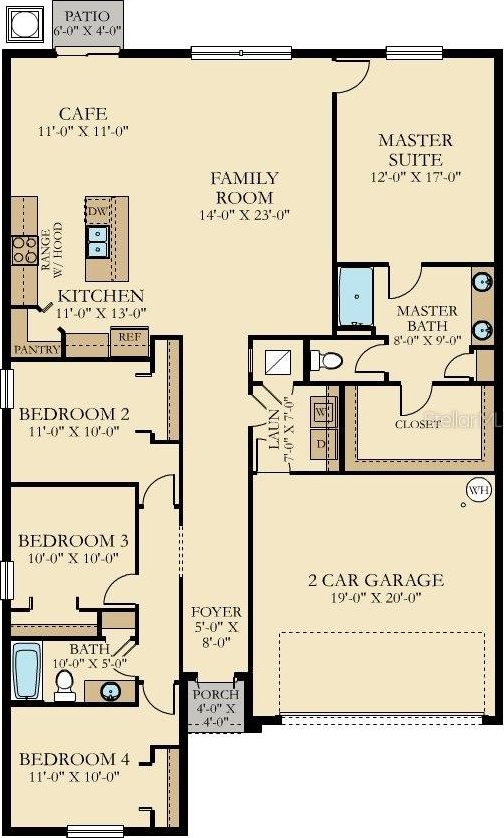10105 Paradise Fish Dr, Riverview, FL 33578 - plan