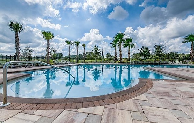 10105 Paradise Fish Dr, Riverview, FL 33578 - pool with a patio area and fence