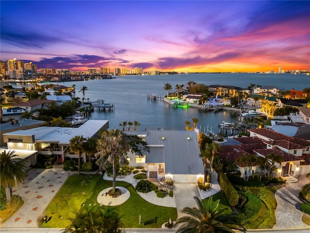 517 Belle Isle Ave, Belleair Beach, FL 33786 - birds eye view of property with a water view