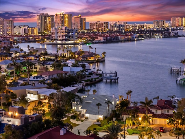 517 Belle Isle Ave, Belleair Beach, FL 33786 - water view featuring a city view