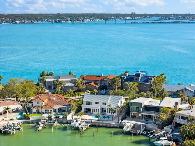 517 Belle Isle Ave, Belleair Beach, FL 33786 - aerial view featuring a residential view and a water view