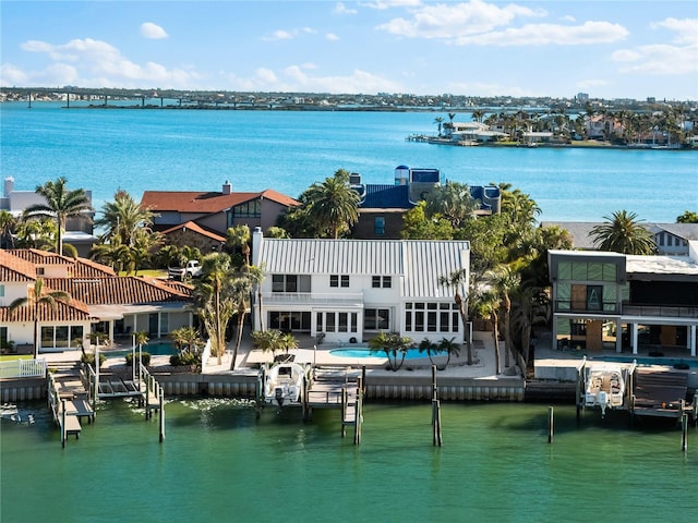 517 Belle Isle Ave, Belleair Beach, FL 33786 - exterior space featuring a water view